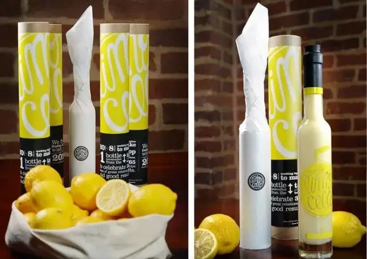 بسته بندی لیموناد بصورت کادویی