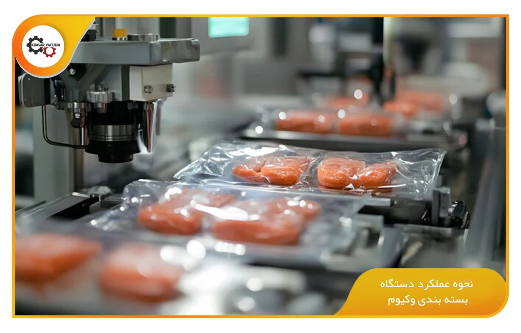 نحوه عملکرد دستگاه بسته بندی وکیوم (khavarvacuum.ir)