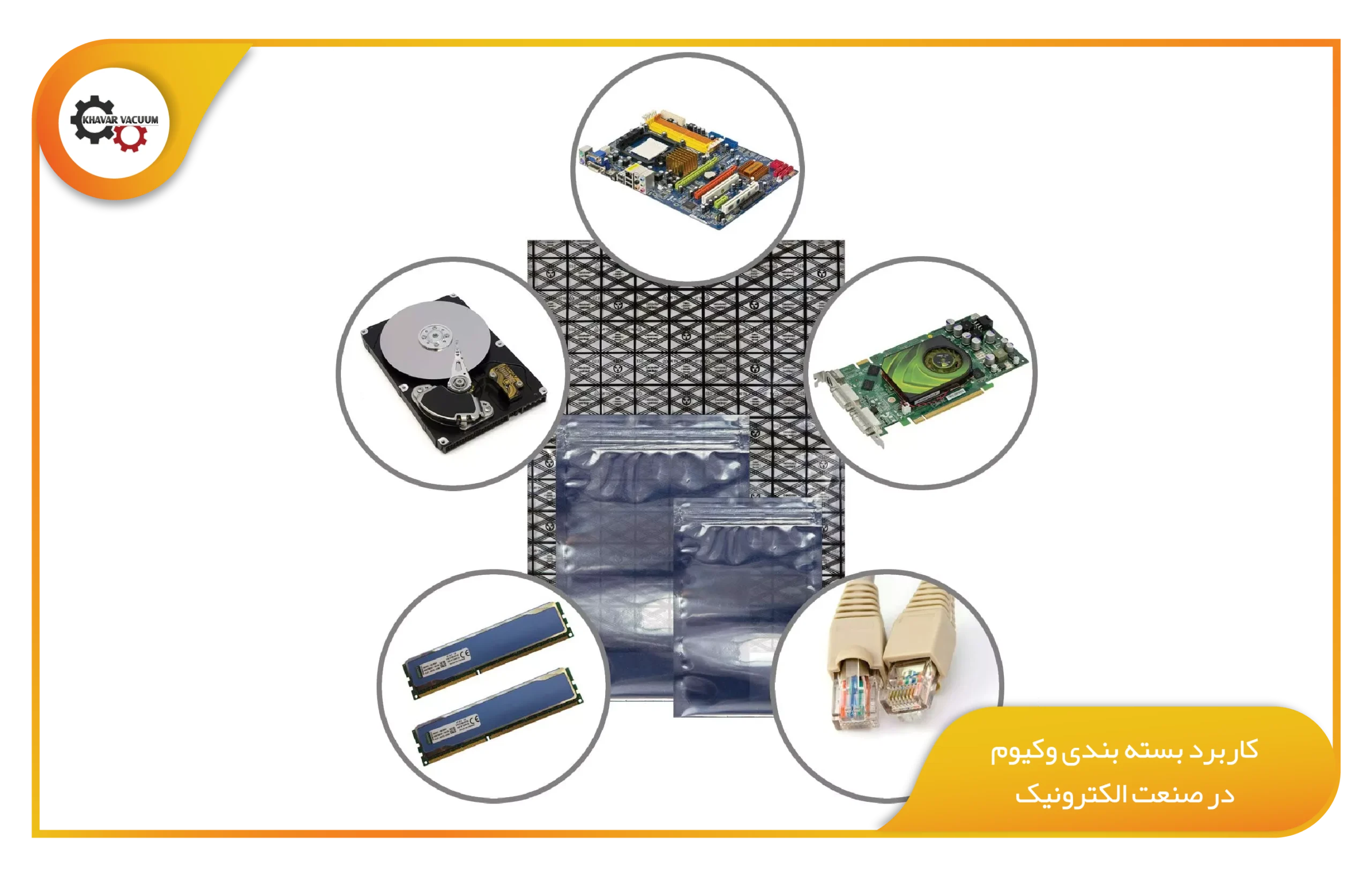 کاربرد بسته‌ بندی وکیوم در صنعت الکترونیک