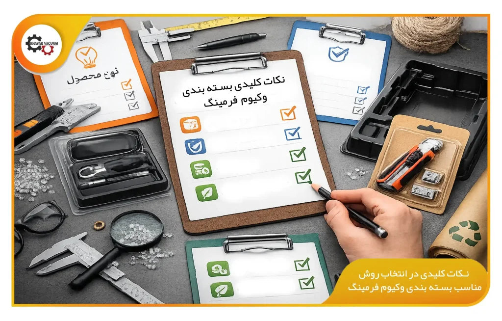 نکات کلیدی در انتخاب روش مناسب بسته بندی وکیوم فرمینگ (khavarvacuum.ir)